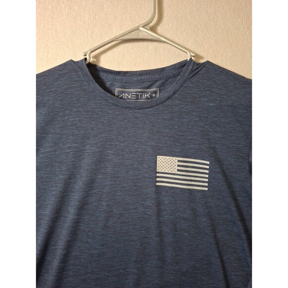 Anetik Premium Performance Shirt Men's Medium UPF30+ Built For Chaos Spell Out - Picture 3 of 8